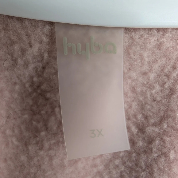 Hyba Plus Size Fleece Pink, Cream & Reddish Orange Zip Up Vest Women 3XL - Picture 3 of 8